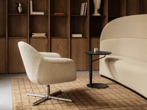 Audo Copenhagen Harbour Swivel Lounge Chair - Star Base