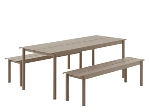 Muuto Linear Steel Outdoor Dining Set
