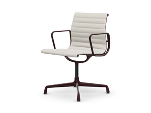 Vitra Eames EA 104 Aluminium Swivel Chair - Leather
