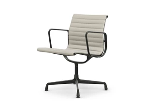 Vitra Eames EA 108 Swivel Aluminium Chair - Leather