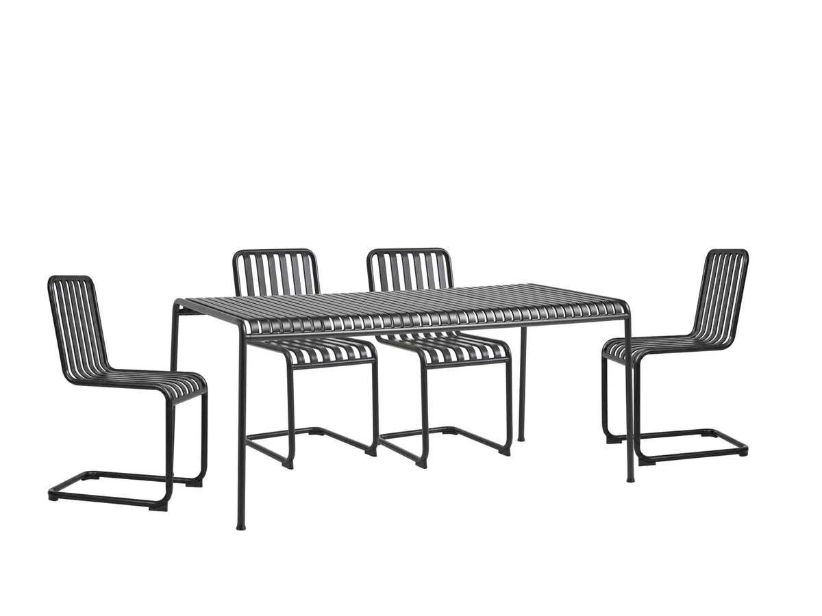 HAY Palissade Cantilever Outdoor Dining Set