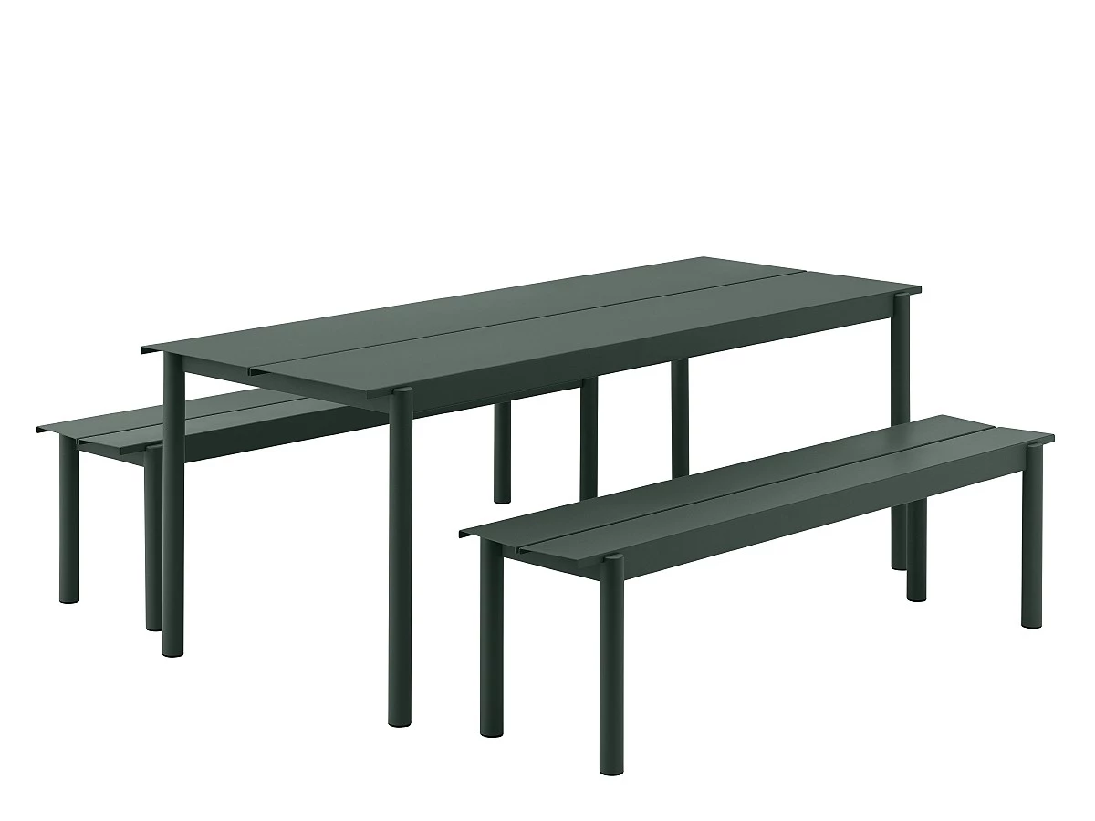Muuto Linear Steel Outdoor Dining Set - Ex-Display