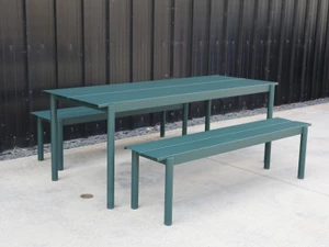 Muuto Linear Steel Outdoor Dining Set - Ex-Display