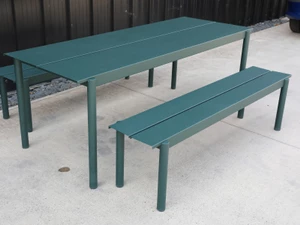 Muuto Linear Steel Outdoor Dining Set - Ex-Display