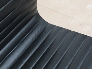 Vitra Eames EA 105 Aluminium Chair - Leather - Ex-Display