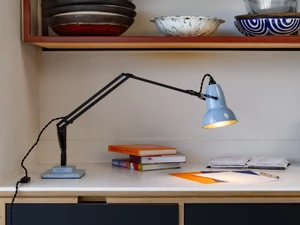 Anglepoise Original 1227 Desk Lamp - Opal Blue + Black