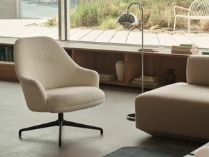 &Tradition HW139 Rely Lounge Chair - Swivel Base