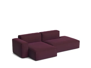 HAY Mags Soft Low 2.5 Seater Sofa with Removable Cover - Combination 3 Left