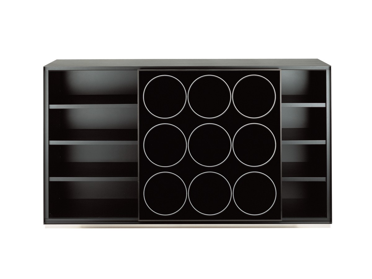 Zanotta 744 Speed Tall Sideboard - Sliding Door