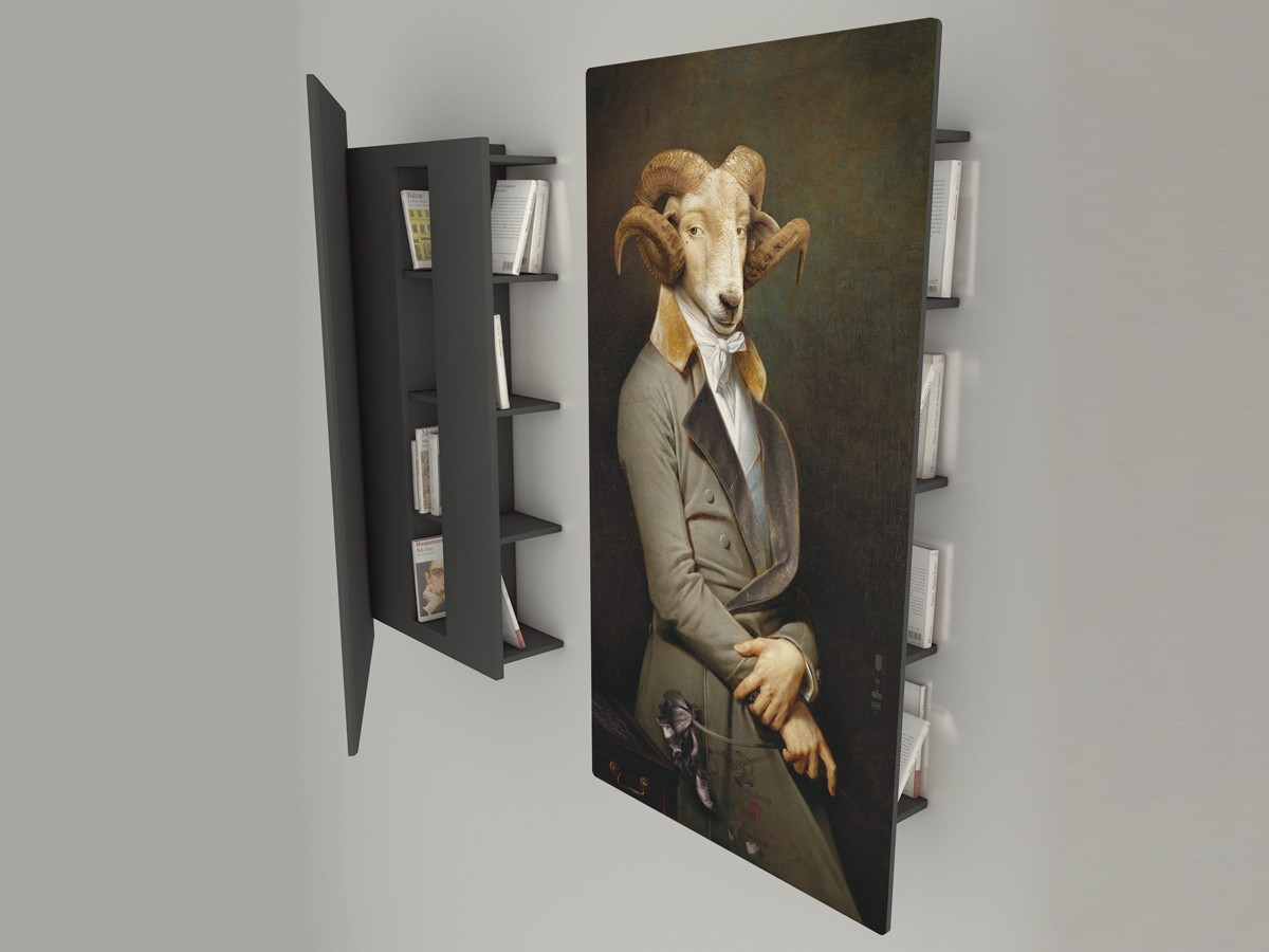 ibride Bel Ami Les Dandys Wall Bookcase