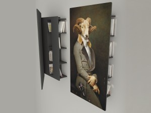 ibride Bel Ami Les Dandys Wall Bookcase