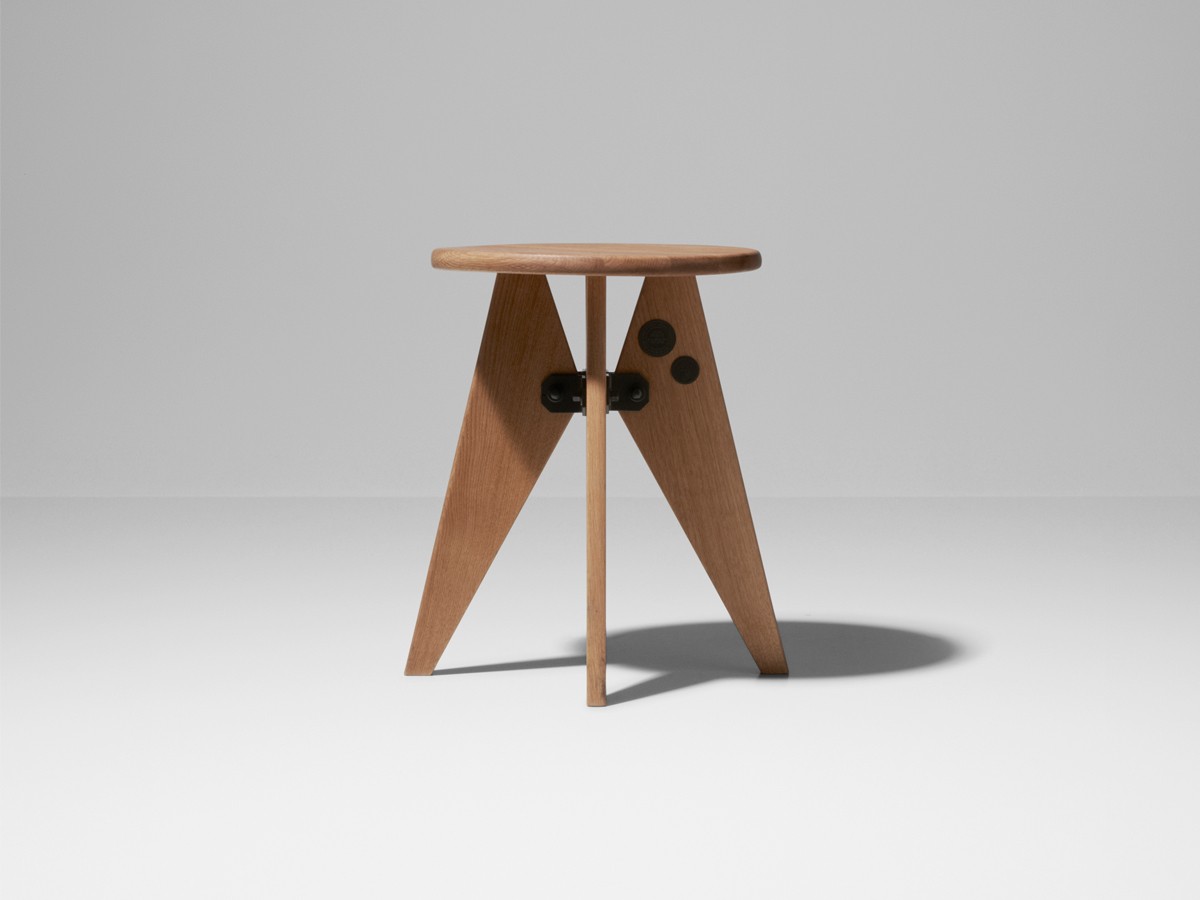 Prouvé RAW Special Edition Tabouret Solvay Low Stool