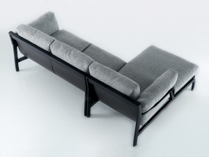 Cassina Eloro Sofa with Right Hand Chaise Longue