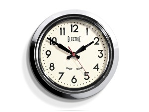 Newgate Small Electric Clock Chrome