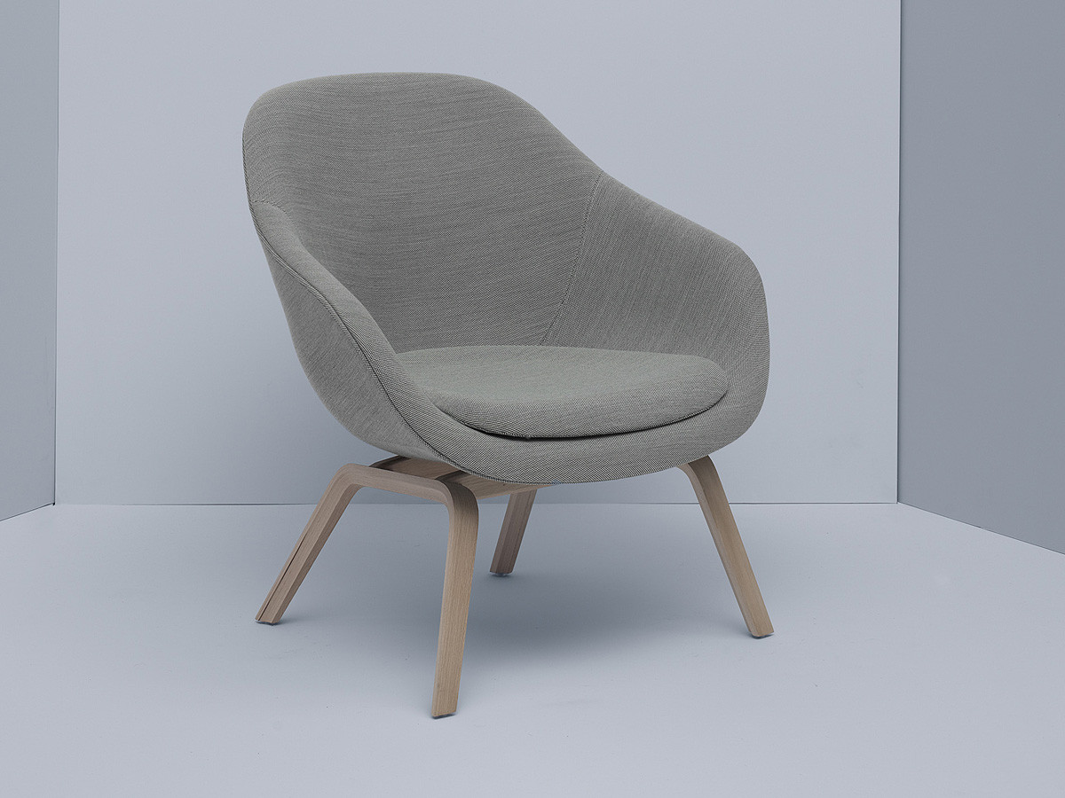 Buy the Hay About a Lounge Chair Low AAL83 Veneered Oak Base at Nest