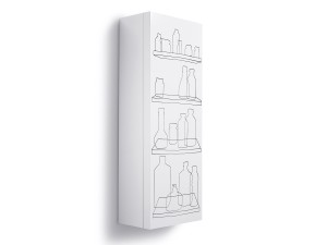 Authentics Inside-Out Bathroom Cabinet Single Door