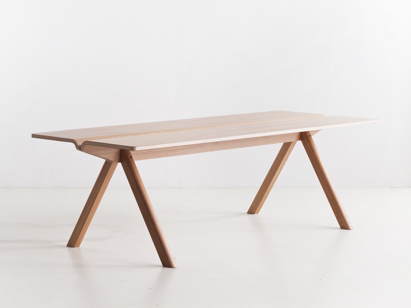 Buy the Hay Copenhague Moulded Plywood Table CPH110 at nest.co.uk