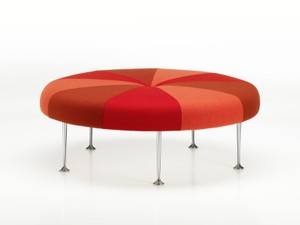 Vitra Colour Wheel Ottoman Red