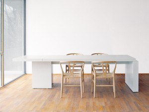 E15 PA01 Isaac Dining Table White