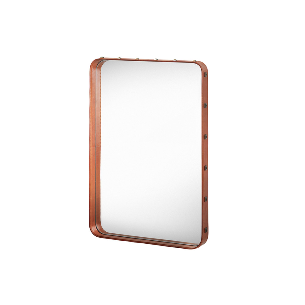 Buy the Gubi Rectangular Mirror Tan at nest.co.uk