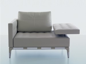 Cassina 241 Privé Armchair White Leather