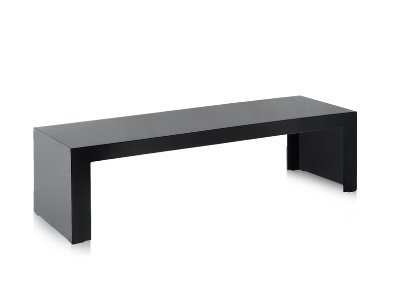 Buy the Kartell Invisible Side Table Black at nest.co.uk