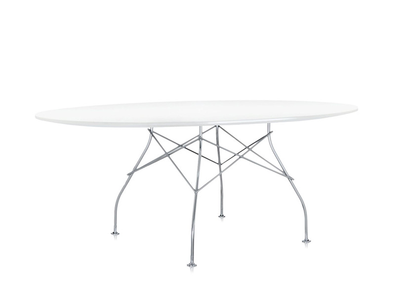 Buy the Kartell Glossy Dining Table Oval at nest.co.uk