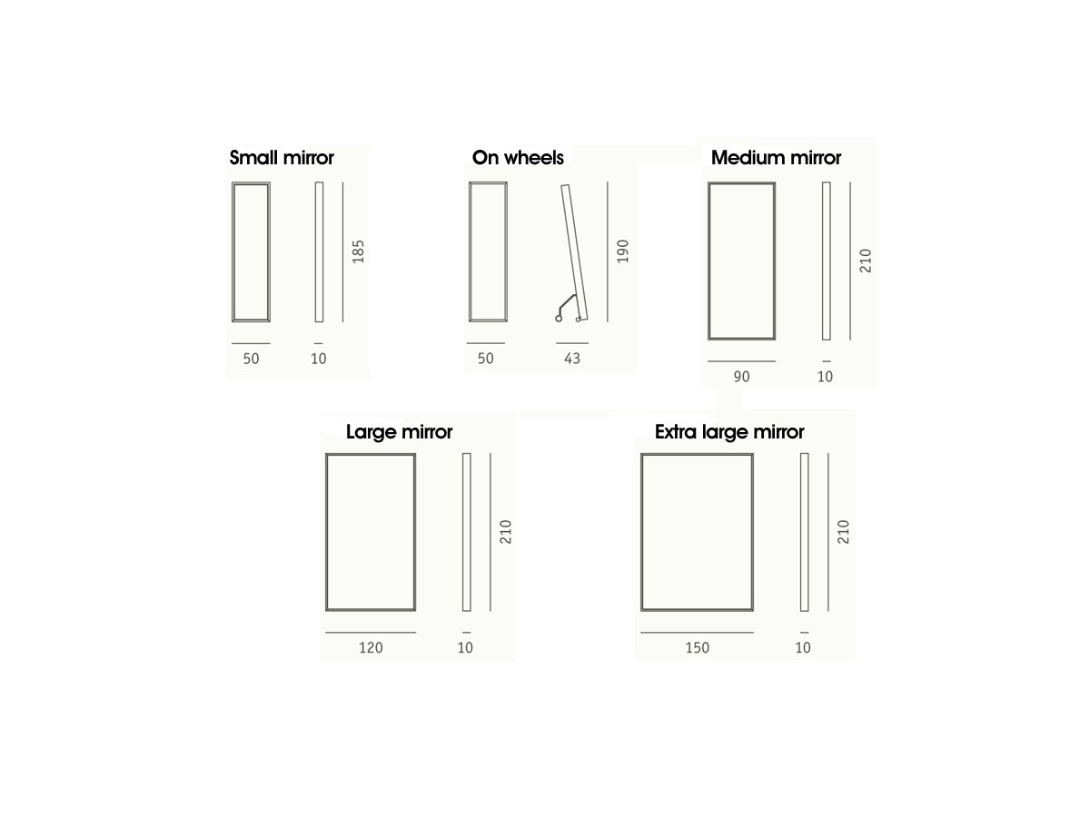 Buy the Kristalia Extra Large Mirrors at Nest.co.uk