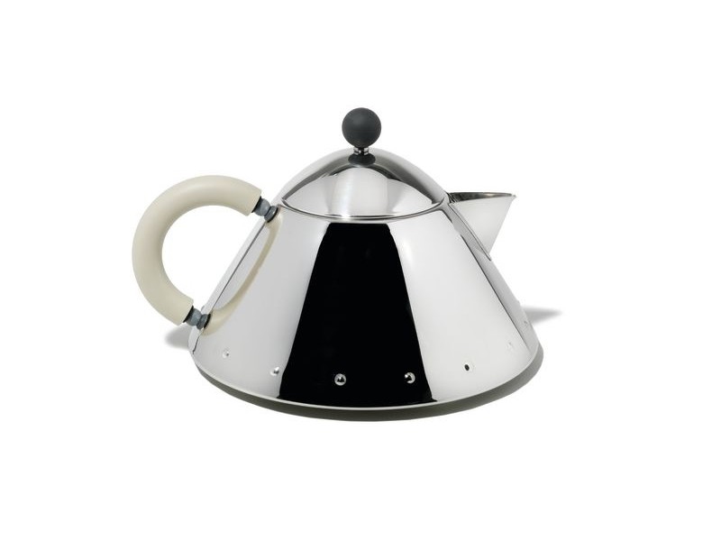 Alessi Teiera MG33 In Acciaio Inossidabile 18/10, Azzurro – 1 Litro, Manico In PA, Design Michael Graves, Made In Italy - 4