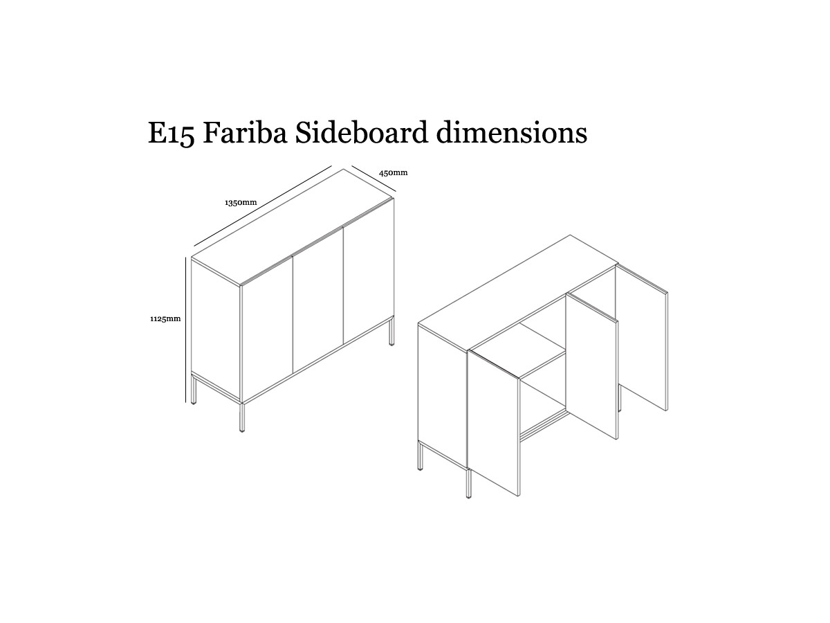 Buy the E15 SB03 Fariba Sideboard at Nest.co.uk