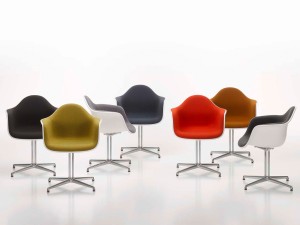 Vitra DAL Eames Plastic Armchair - Upholstered