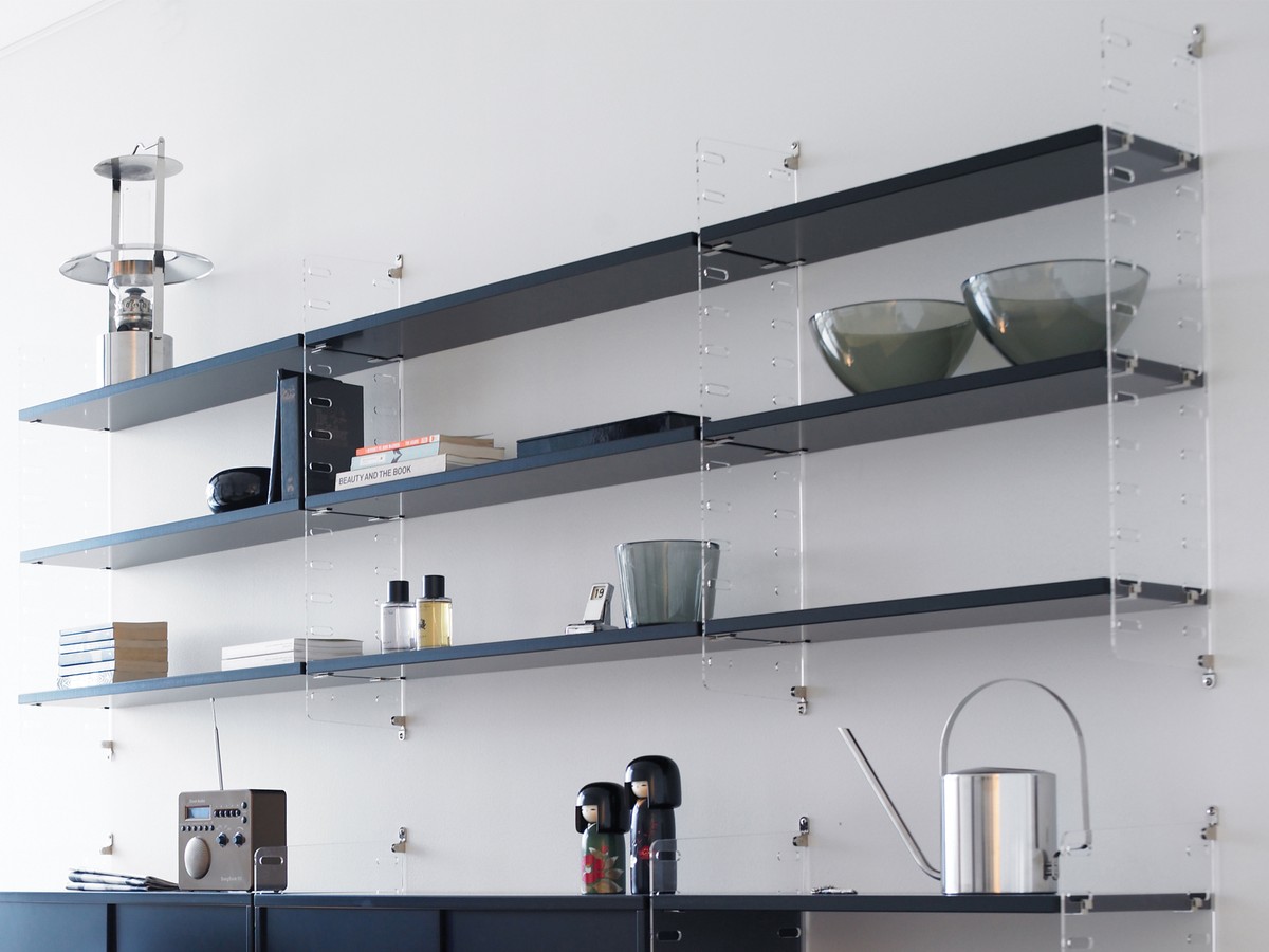 Buy the String Shelf System Black & Plexi at nest.co.uk