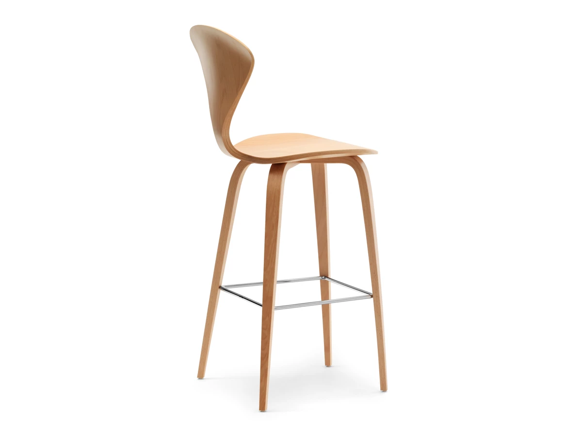 Cherner Bar Stool with Wooden Base