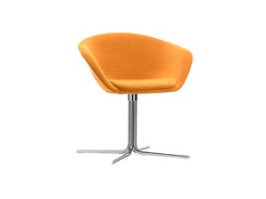 Arper Duna Chair Swivel Trestle Base