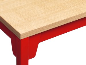 E15 FK07 Frankfurt Table Oak and Red