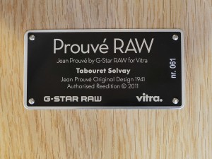 Prouvé RAW Special Edition Tabouret Solvay Low Stool