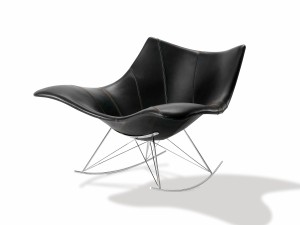 Fredericia Stingray Rocking Chair Fully Upholstered