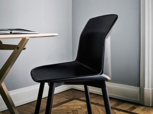 Cassina 384 Motek Chair with Leather Shell