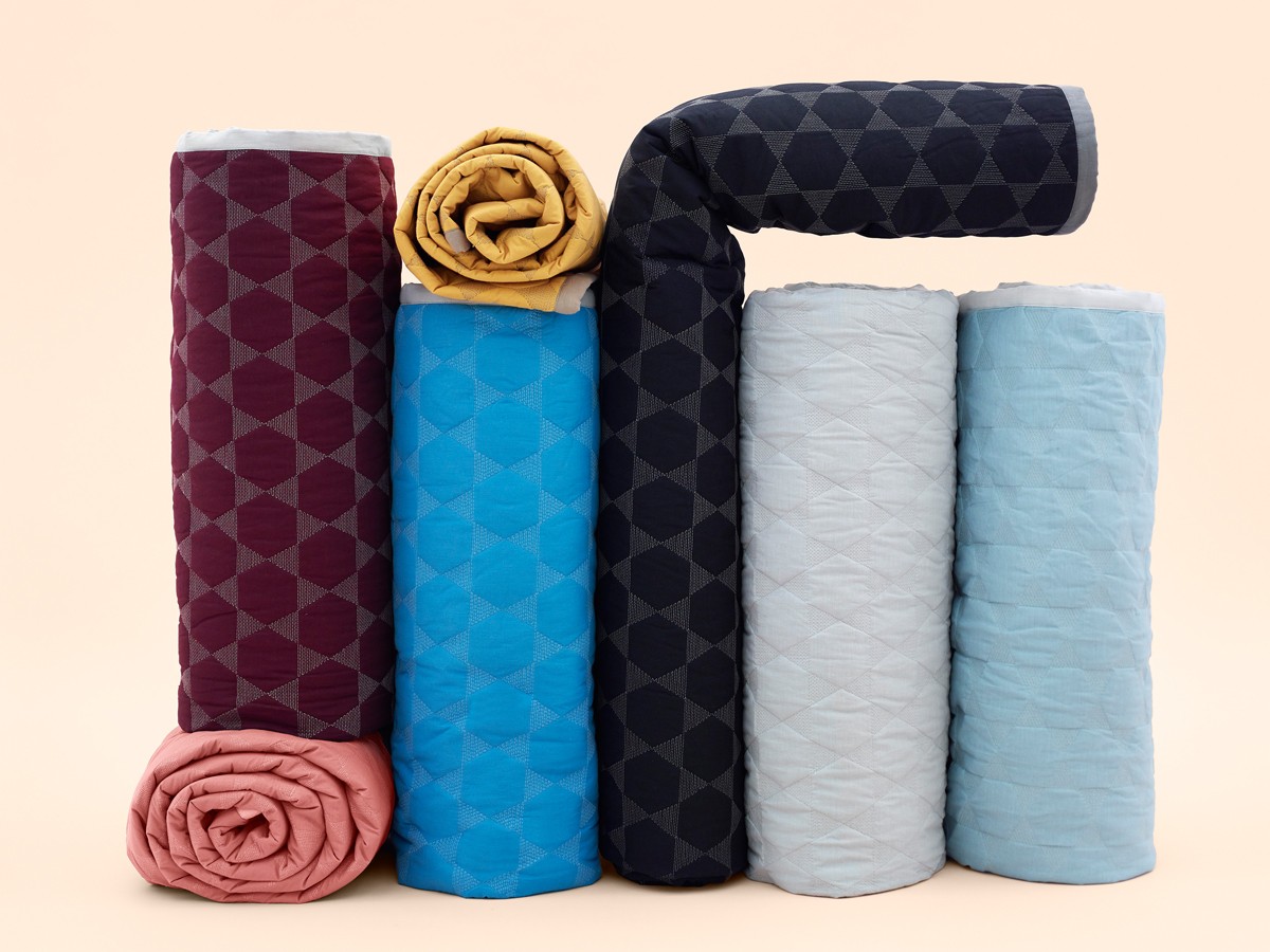 Buy the Hay Polygon Quilt at nest.co.uk