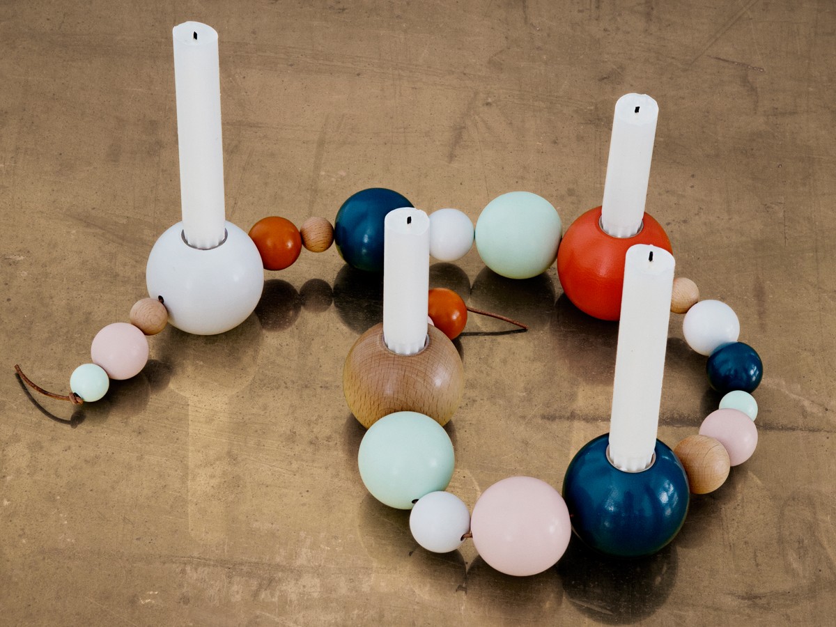 Ferm Living ファームリビングString Candle holder Ferm Living String Candleholder - Grey | Mohd Shop