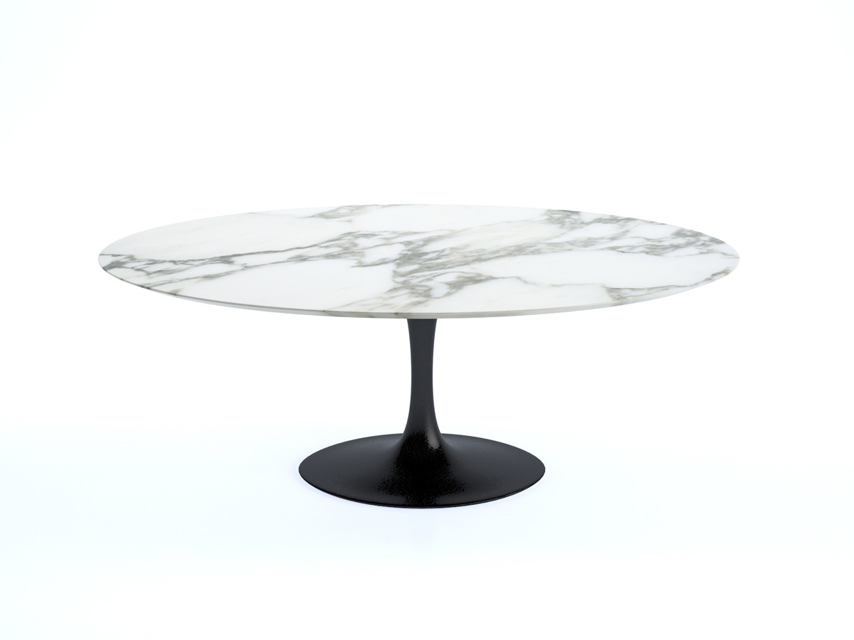 Buy the Knoll Saarinen Tulip Dining Table Oval at nest.co.uk