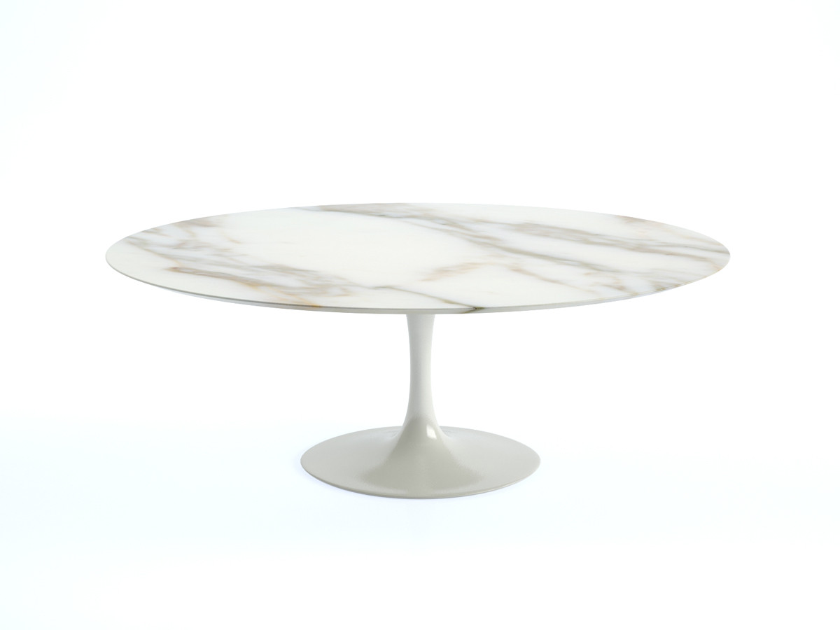 Buy the Knoll Saarinen Tulip Dining Table Oval at nest.co.uk